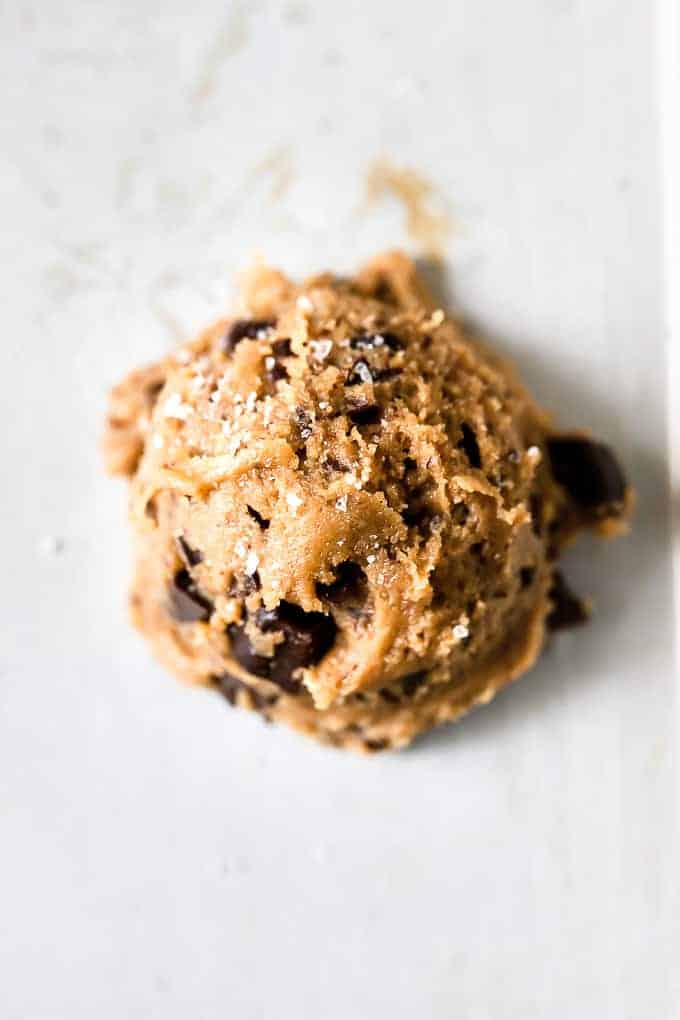 cookie dough before being baked