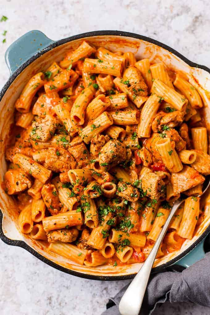 Easy One Pot Cajun Chicken Pasta Recipe - Savvy Bites