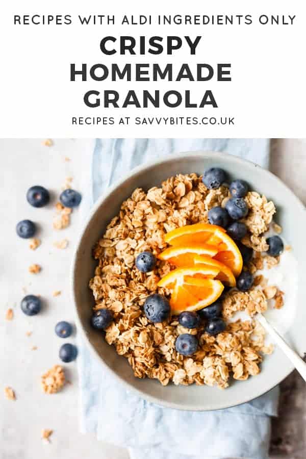 cluster granola with text overaly