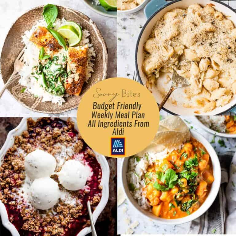 A budget friendly Aldi Meal plan