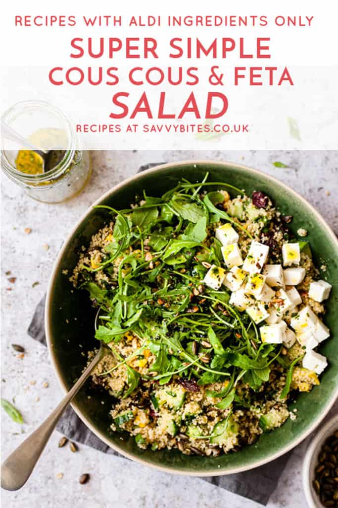 simple couscous salad with feta and rocket.