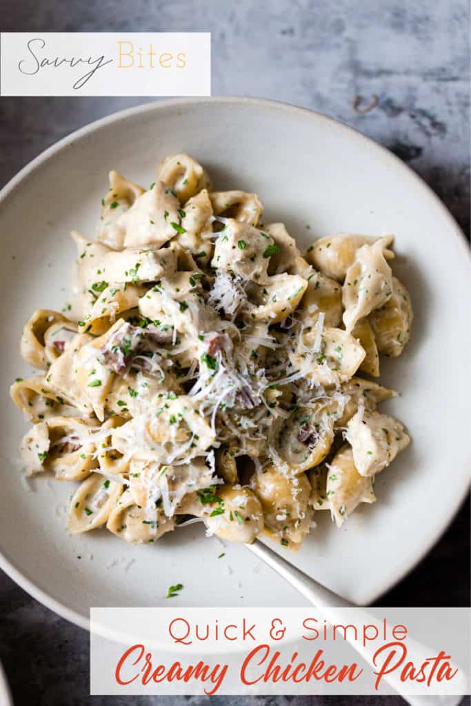 quick and simple chicken and bacon pasta