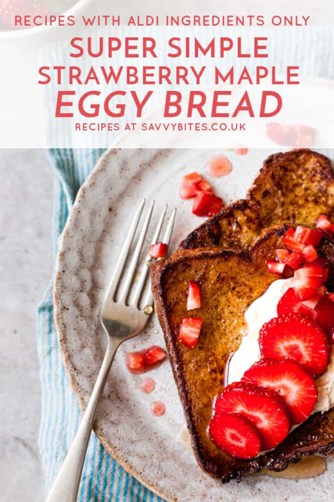eggy bread french toast with strawberries and cream