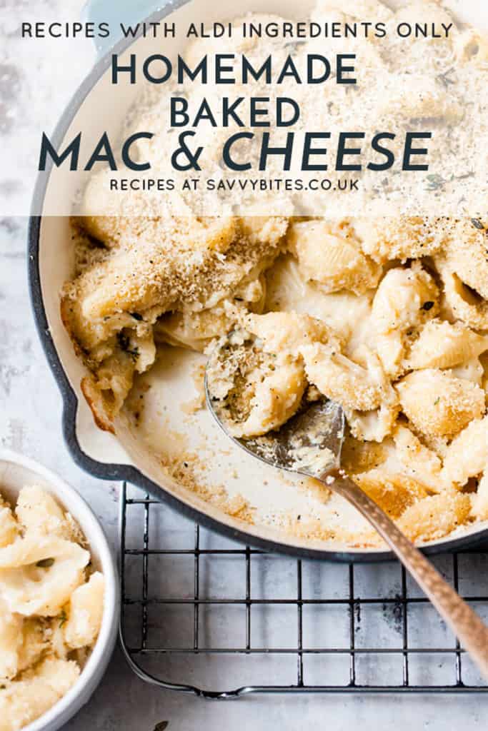 mac and cheese homemade with Aldi ingredients