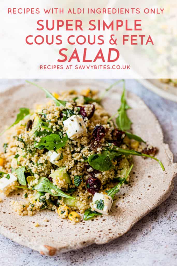 easy couscous salad using Aldi ingredients