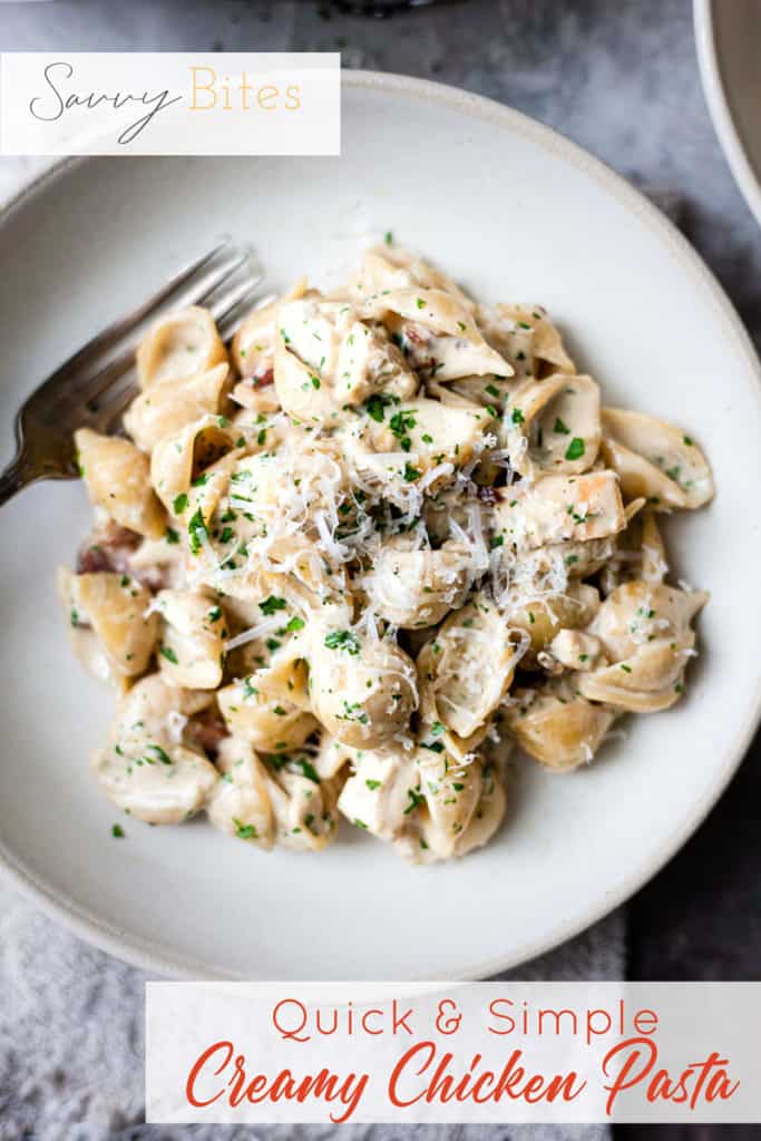 Easy one pot chicken and bacon pasta