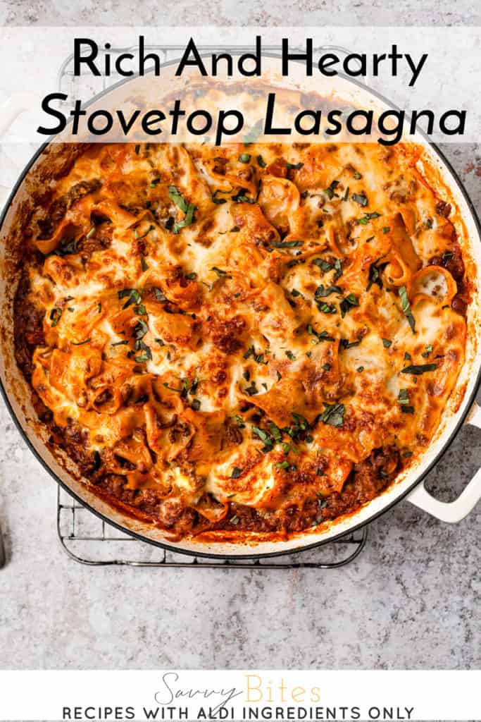 easy stove top lasagna
