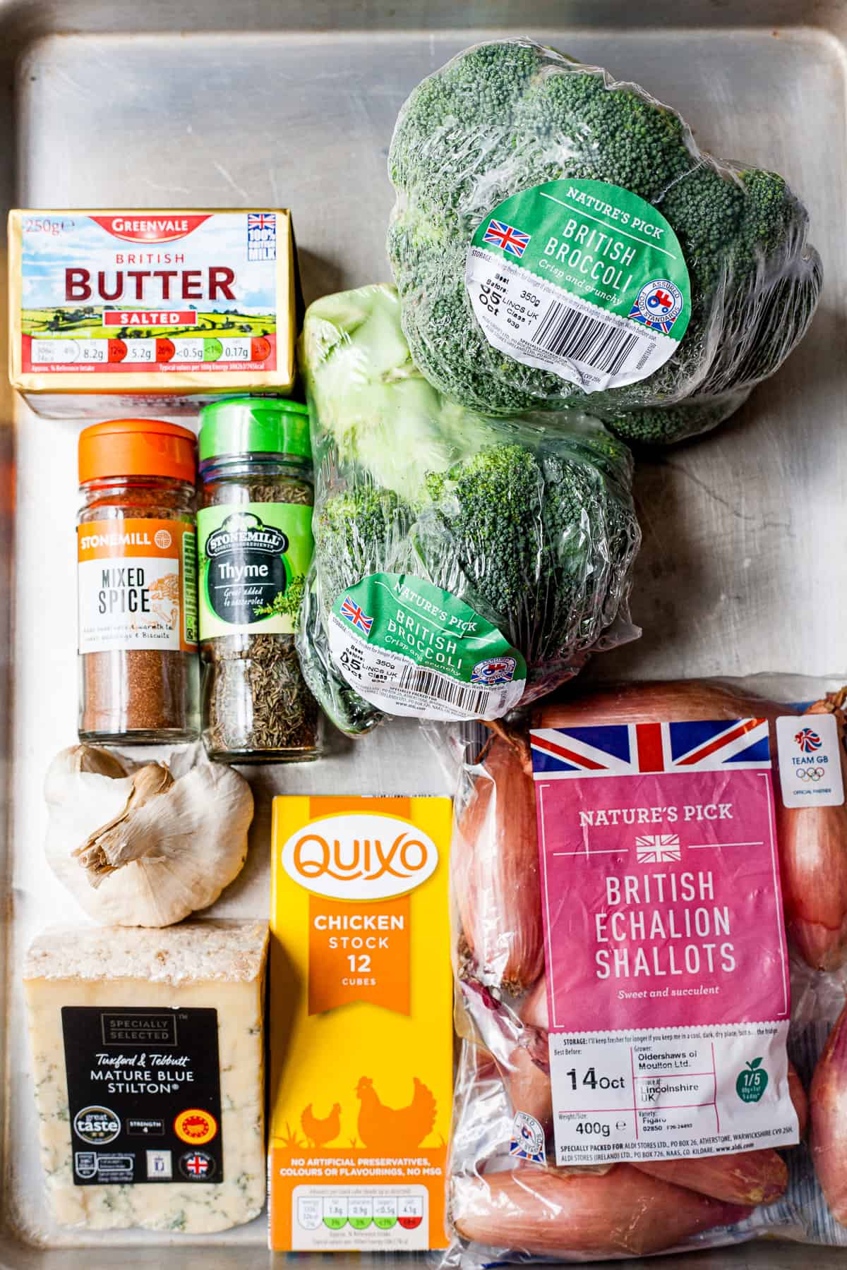 Aldi ingredients for broccoli and stilton soup
