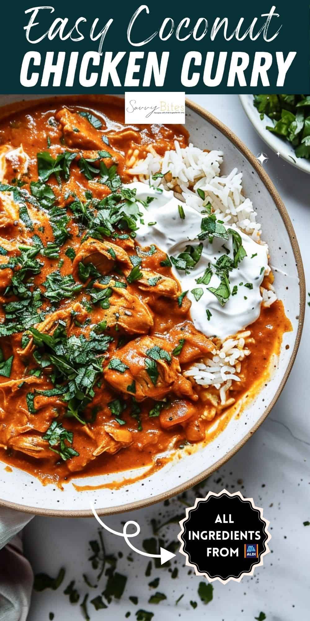 Easy One Pot Creamy Coconut Chicken Curry - Savvy Bites