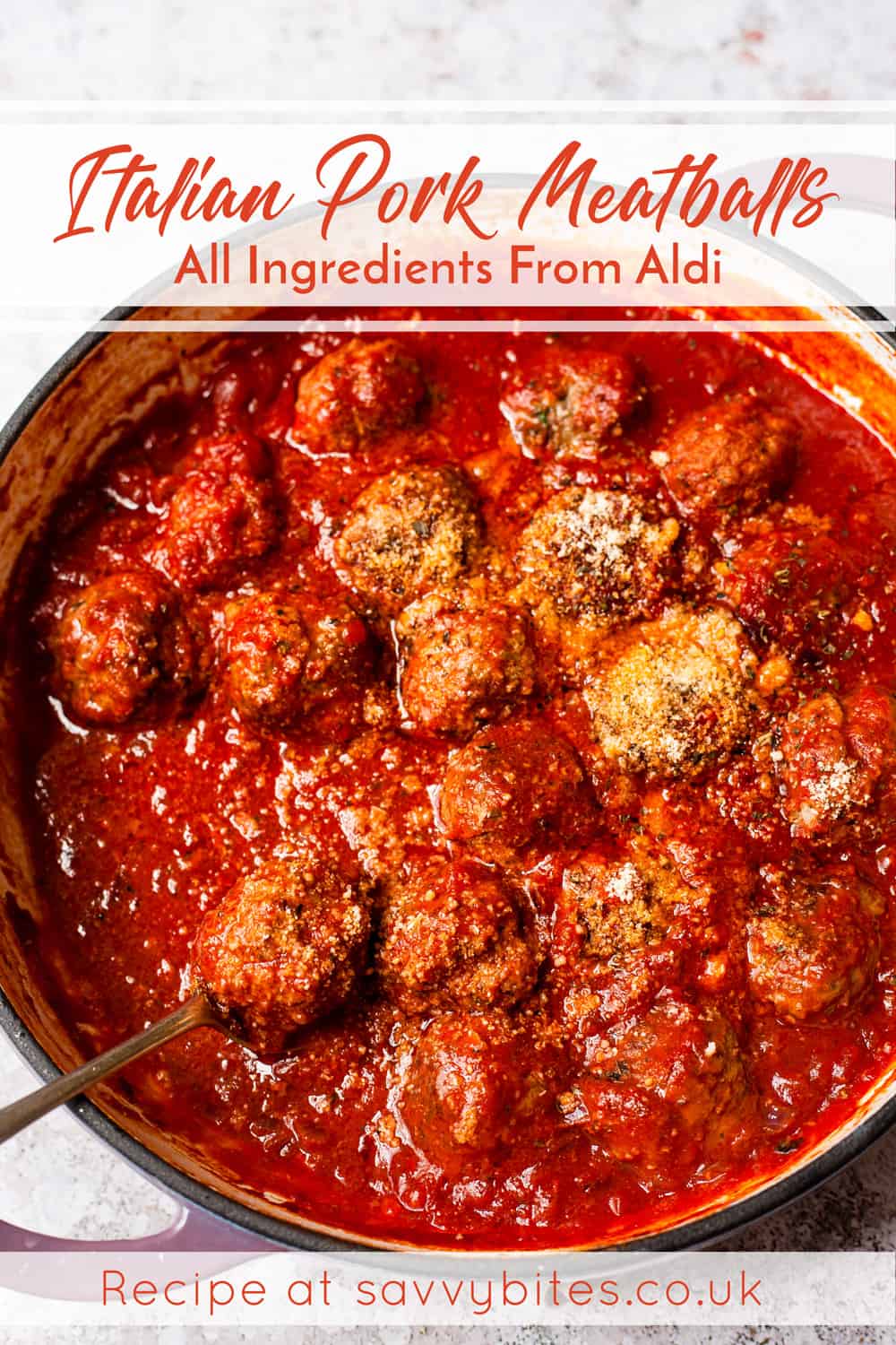 Italian Meatballs in Tomato Sauce (All ingredients from Aldi) Savvy Bites