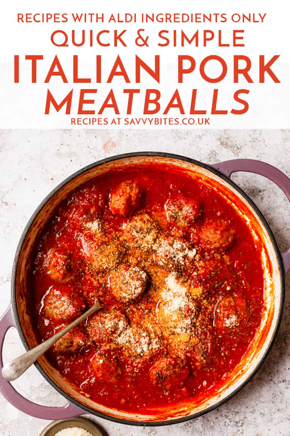 Italian Meatballs in Tomato Sauce (All ingredients from Aldi) Savvy Bites