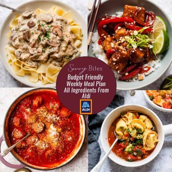 Weekly Budget Meal Plan 119 Savvy Bites
