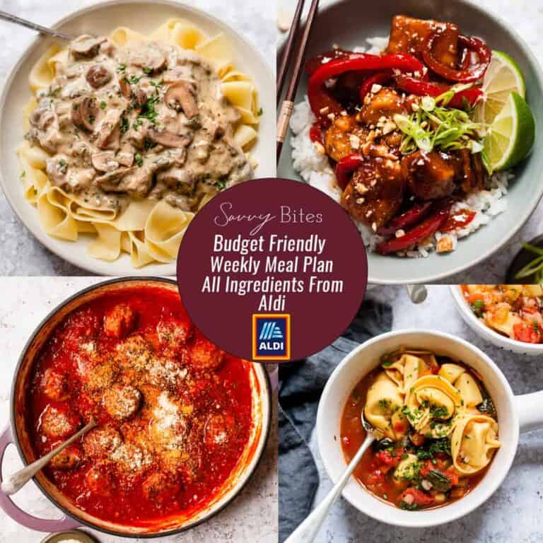 7 Day Aldi Budget Meal Plan (Nov. 23-29)