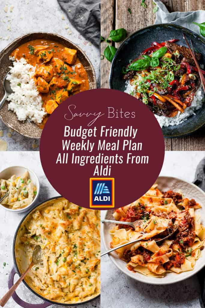 Aldi Meal Plan Budget menu