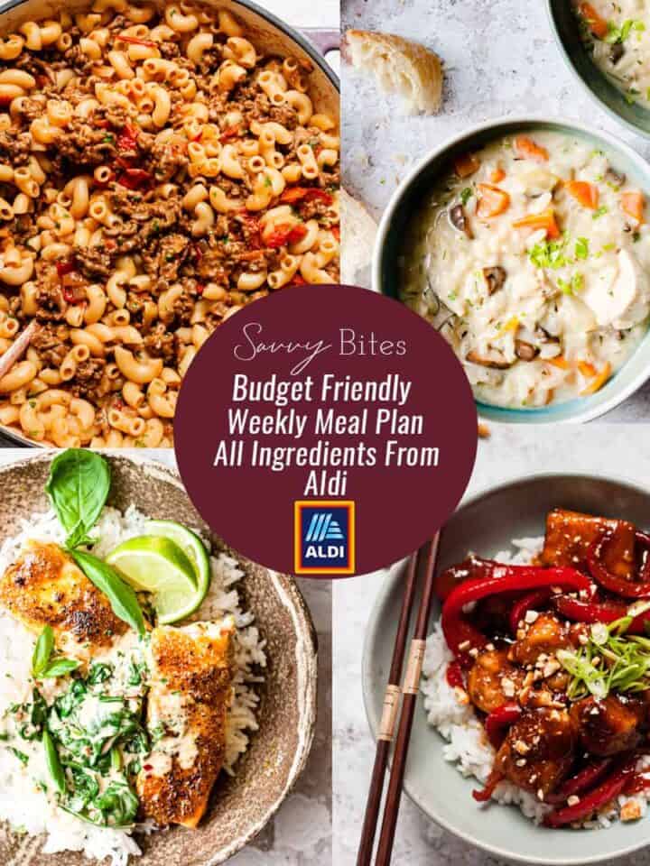 7 Day Aldi Budget Meal Plan (Nov. 23-29) - Savvy Bites