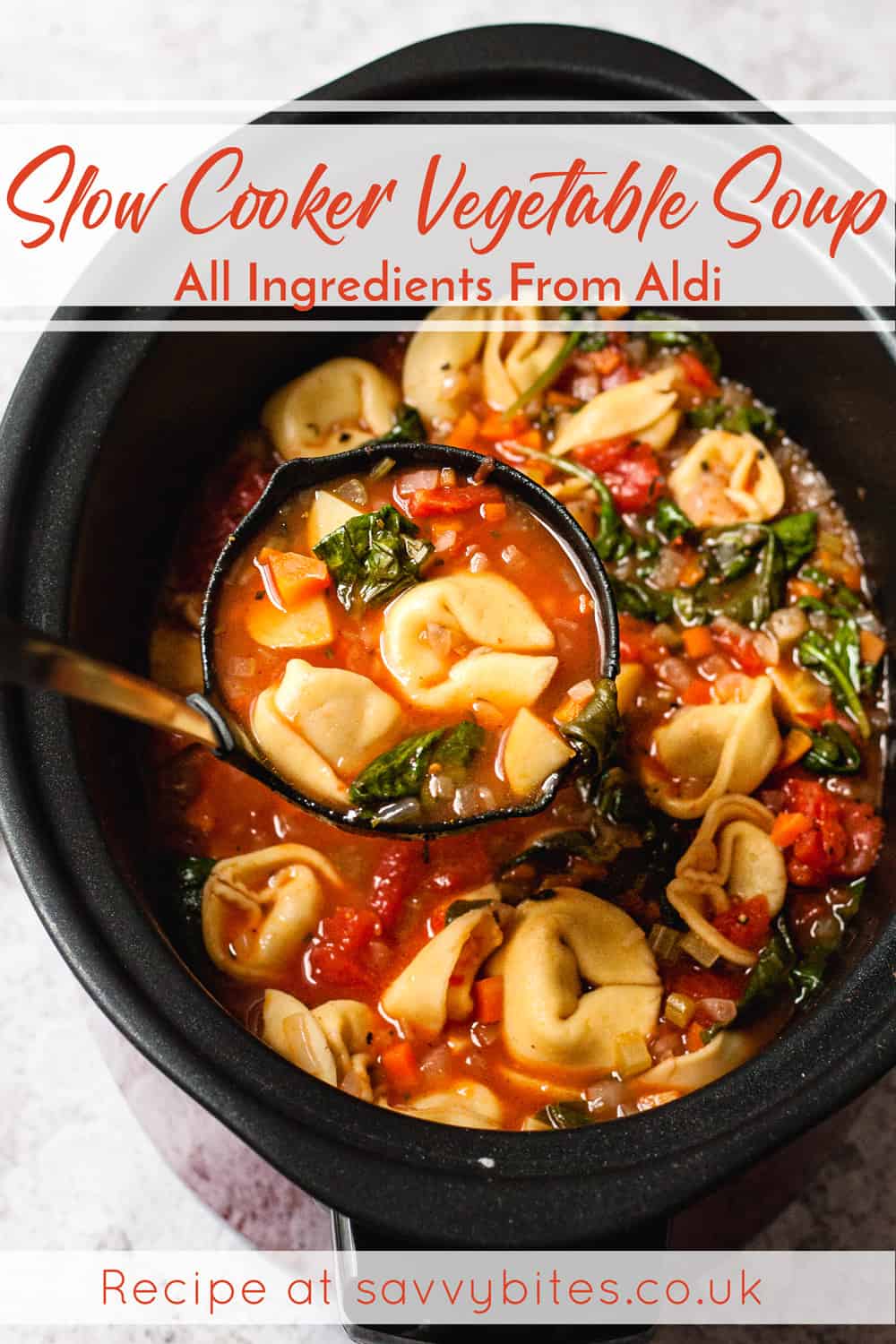 Easy Slow Cooker Vegetable Soup (Aldi Ingredients Only) Savvy Bites