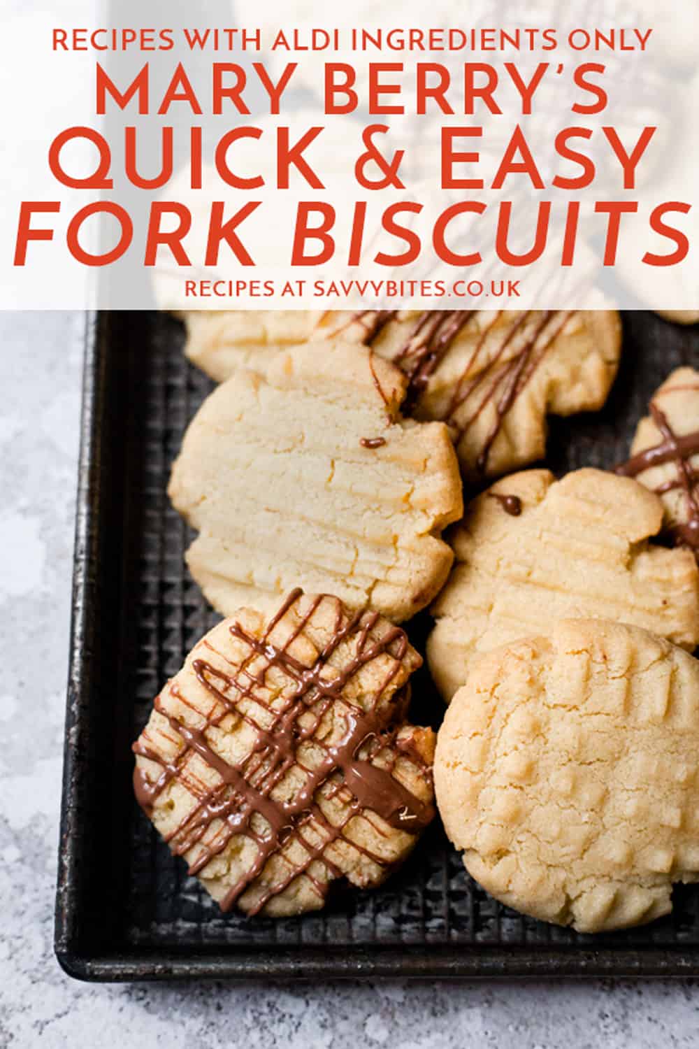 Mary Berry's Fork Biscuits(All ingredients from Aldi) Savvy Bites