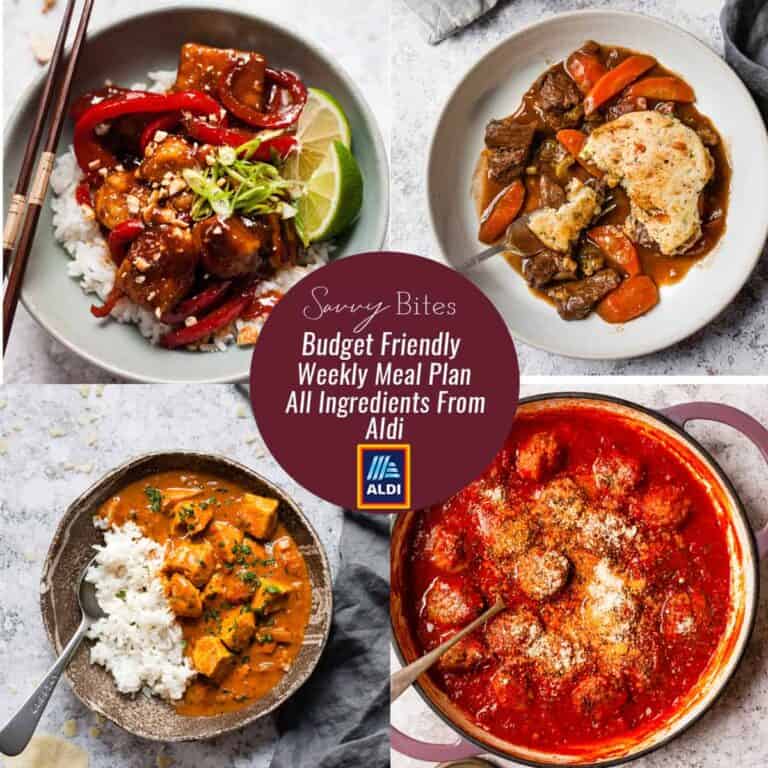 7 Day Aldi Budget Meal Plan (Dec. 21-27)