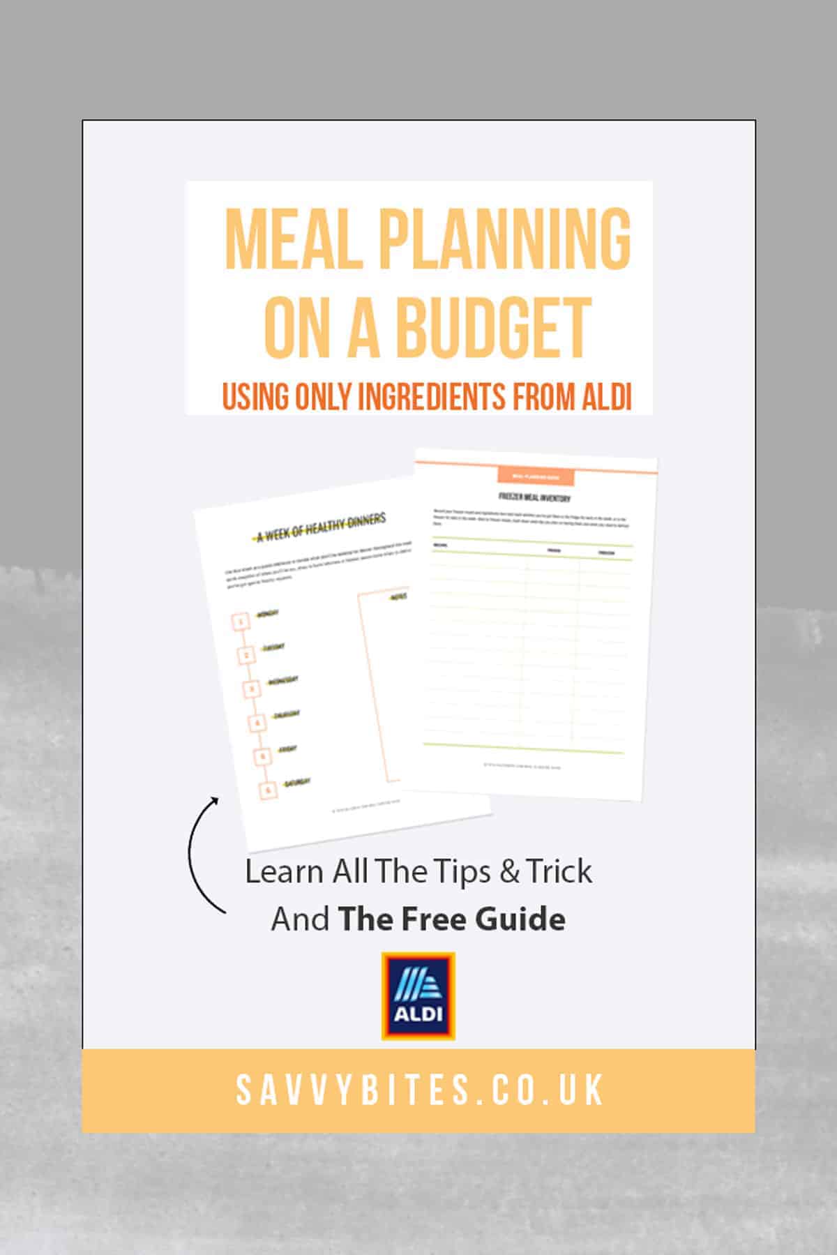 Aldi guide to meal prep on a budget