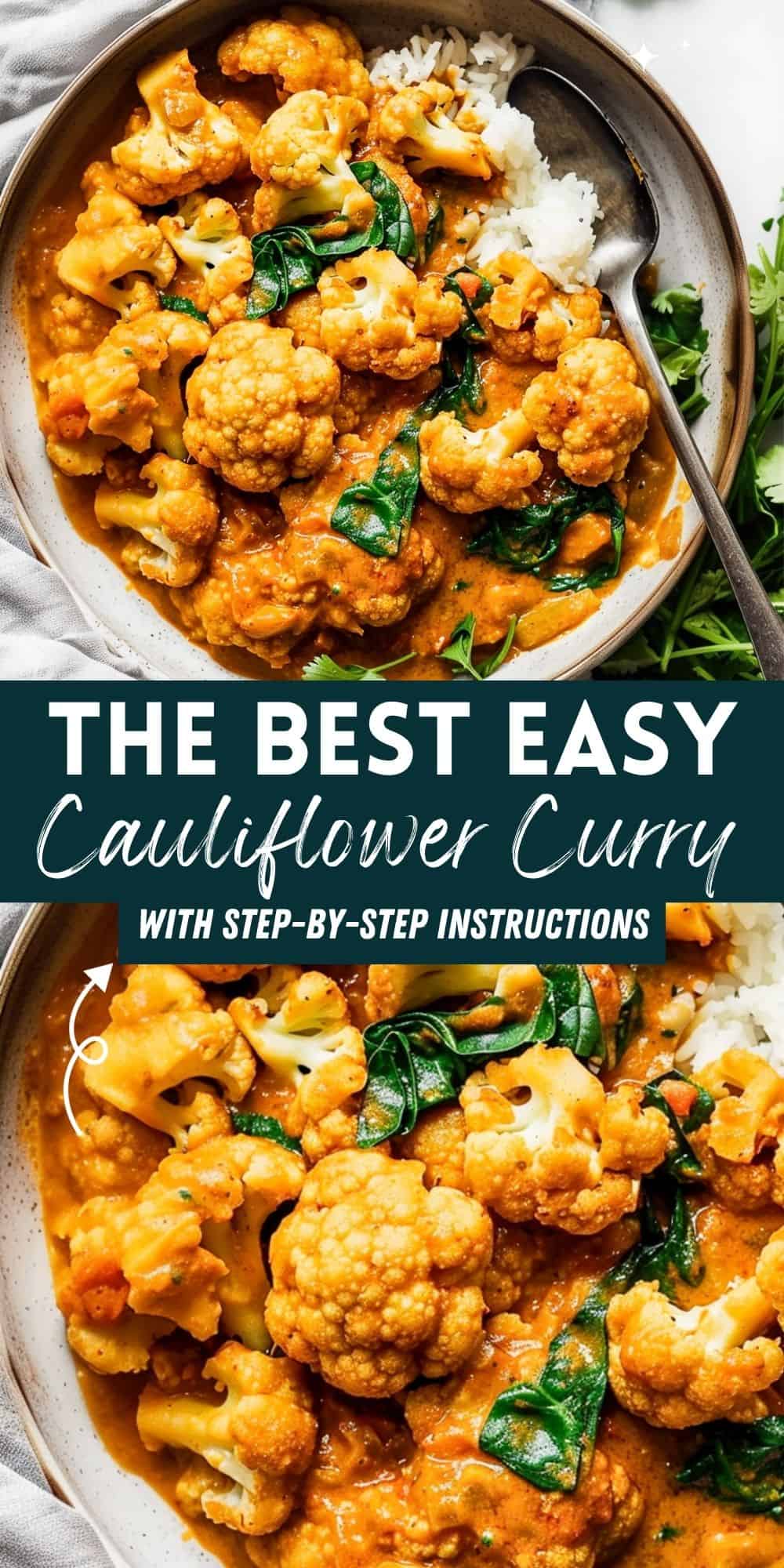 Easy One Pot Cauliflower Curry - Savvy Bites