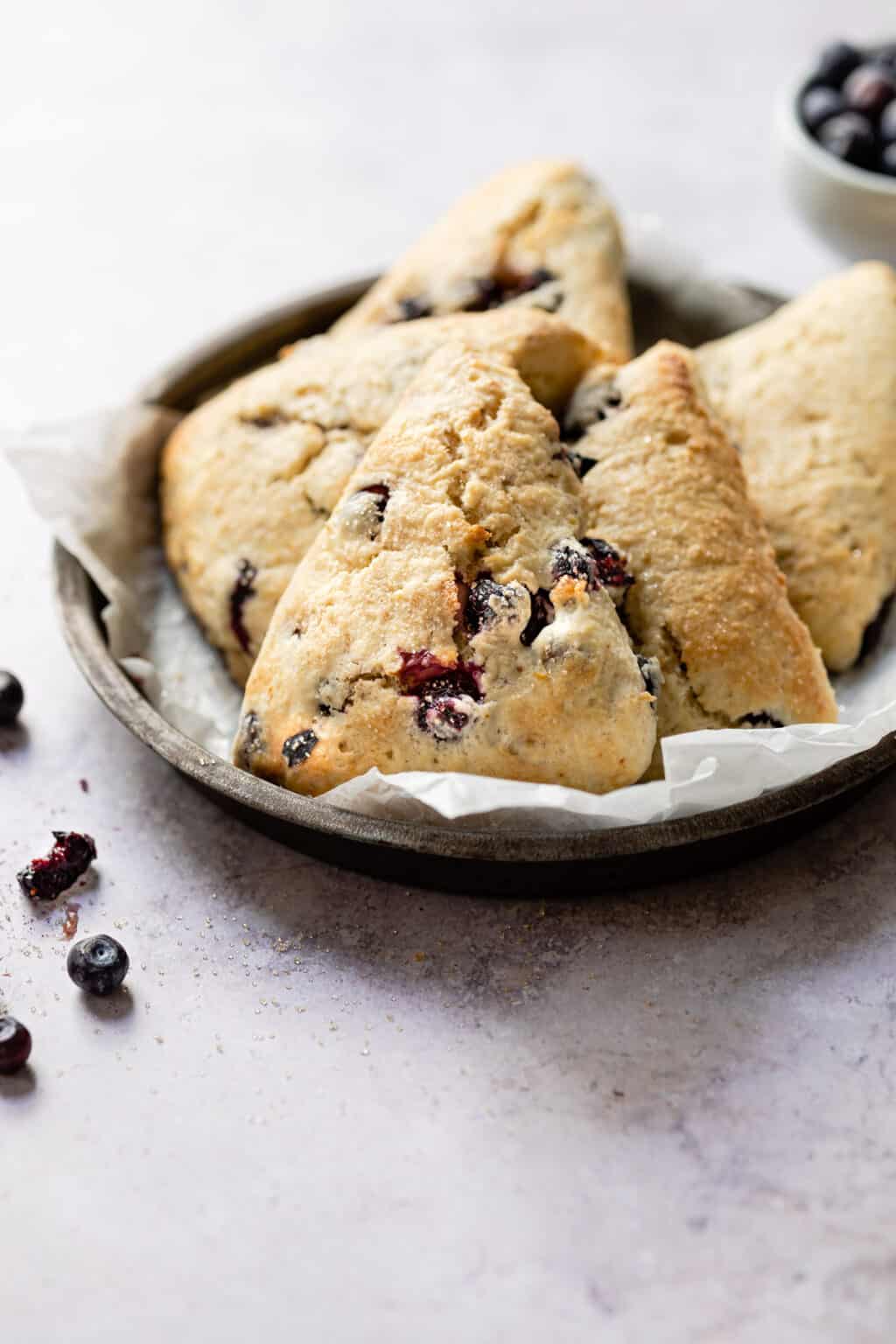 Easy & Fluffy Blueberry Scones UK Measurements Savvy Bites