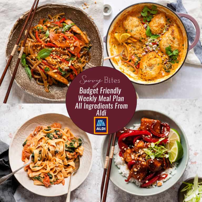7 Day Aldi Budget Meal Plan (March 22-28)