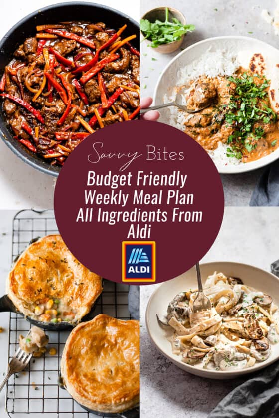 Aldi Budget Meal Plan April 5-11 (Healthy Meals on A Budget) - Savvy Bites