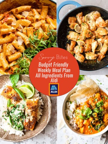 Aldi budget meal plan- cheap family meals