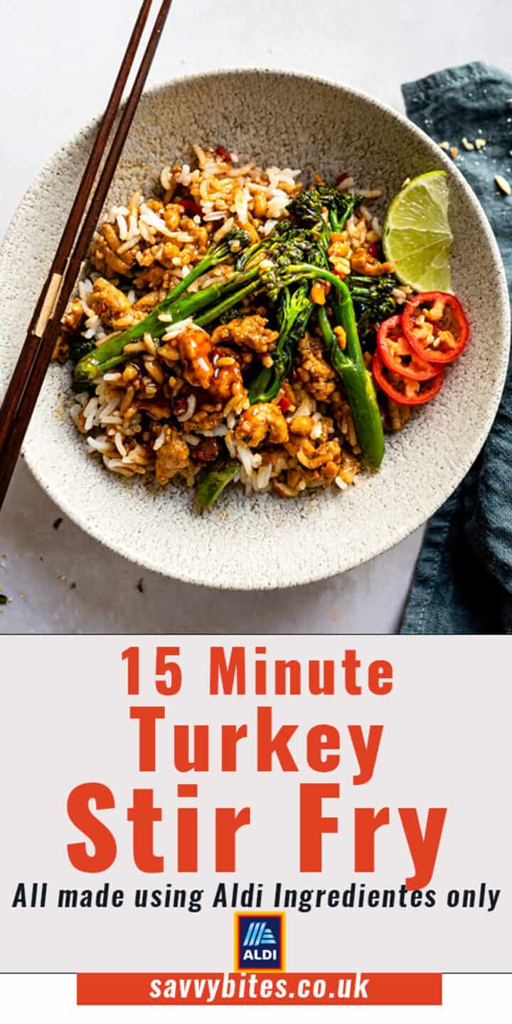 15 Minute Turkey Stir Fry (Aldi Ingredients only) Savvy Bites