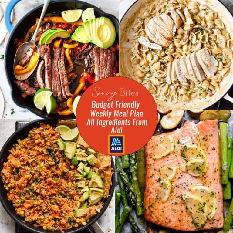 7 Day Aldi Budget Meal Plan May 17-23