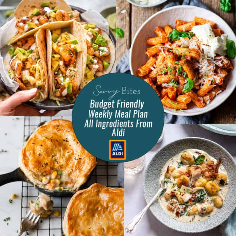 Aldi Quick and Easy Flexible Budget Meal Plan January 31