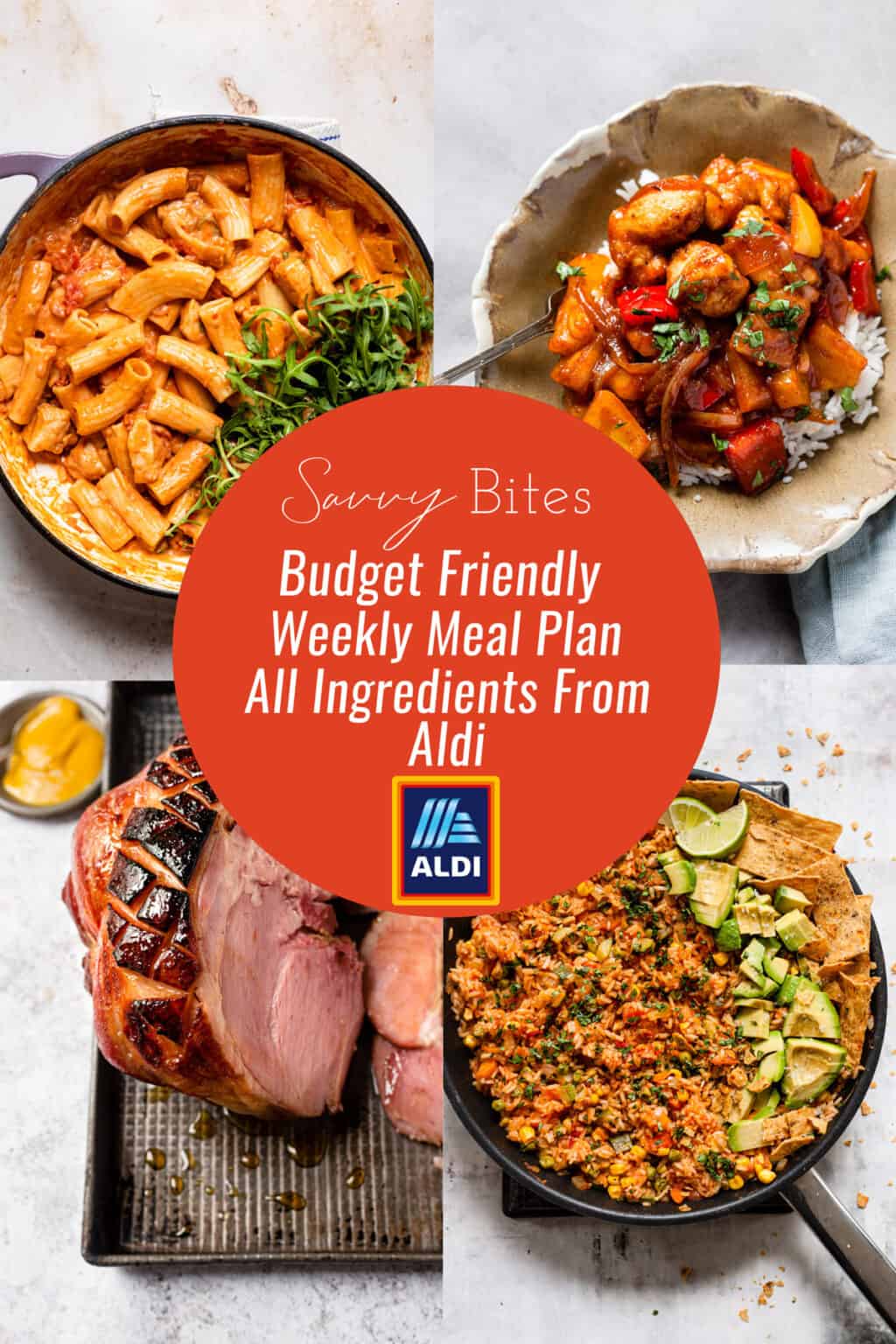 Aldi Budget Meal Plan August 23 - Savvy Bites