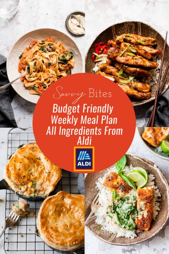 Aldi Budget Meal Plan August 16 - Savvy Bites