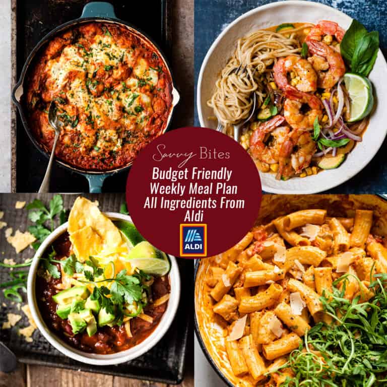 Aldi Quick and Easy Flexible Budget Meal Plan November 8