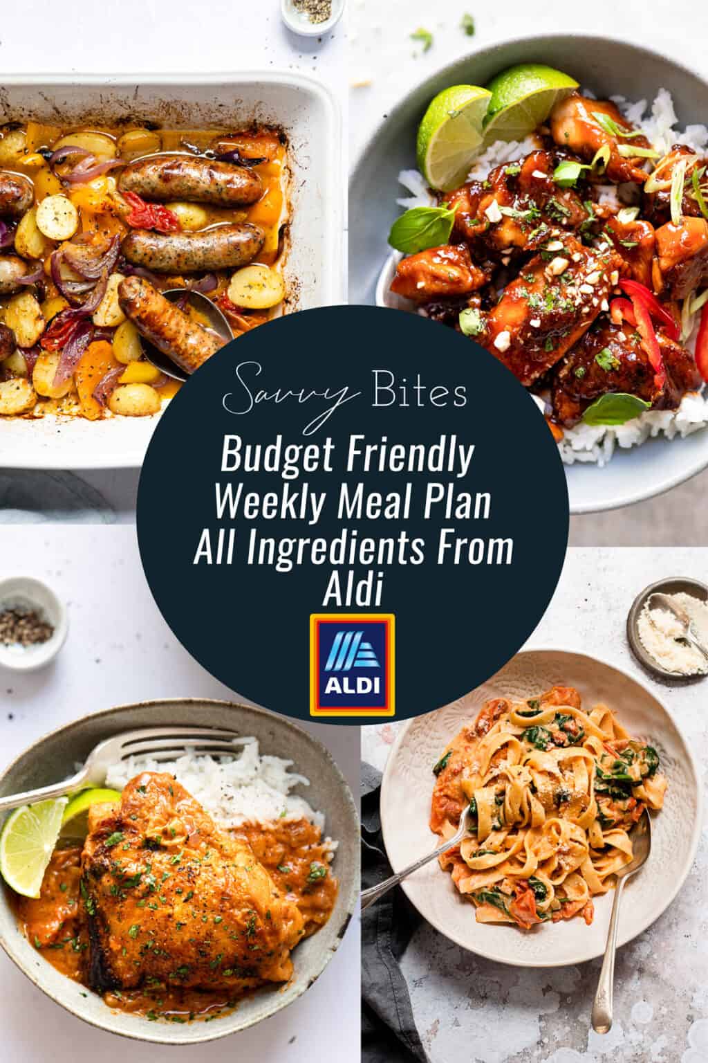 Aldi Quick and Easy Flexible Meal Plan November 15 - Savvy Bites