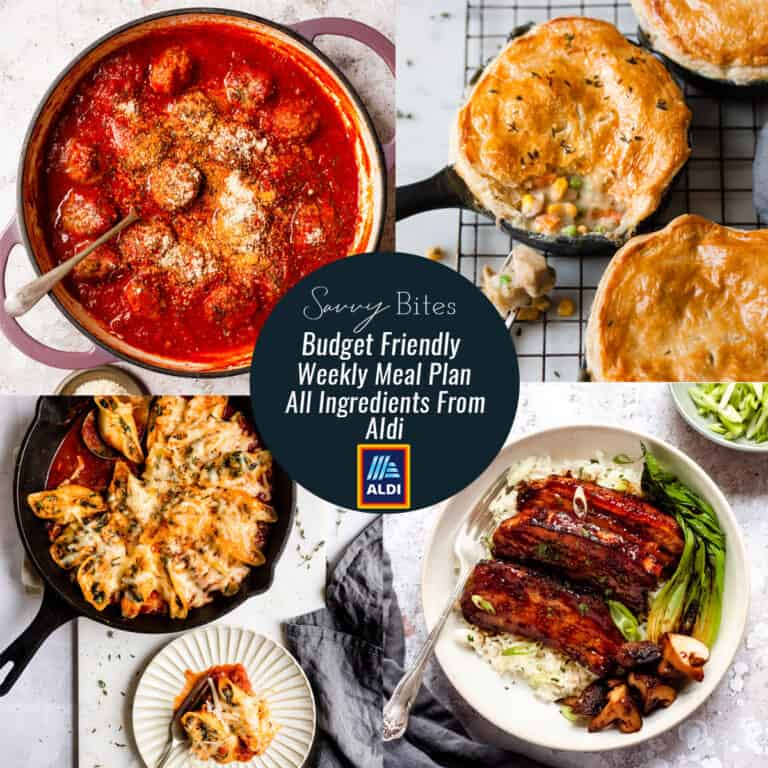 Aldi Quick and Easy Flexible Budget Meal Plan November 29