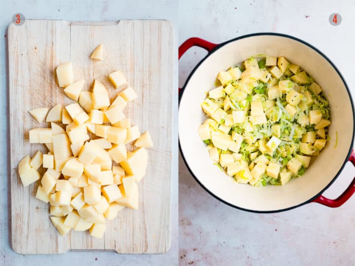 Easy Creamy Leek and Chicken Soup - Savvy Bites