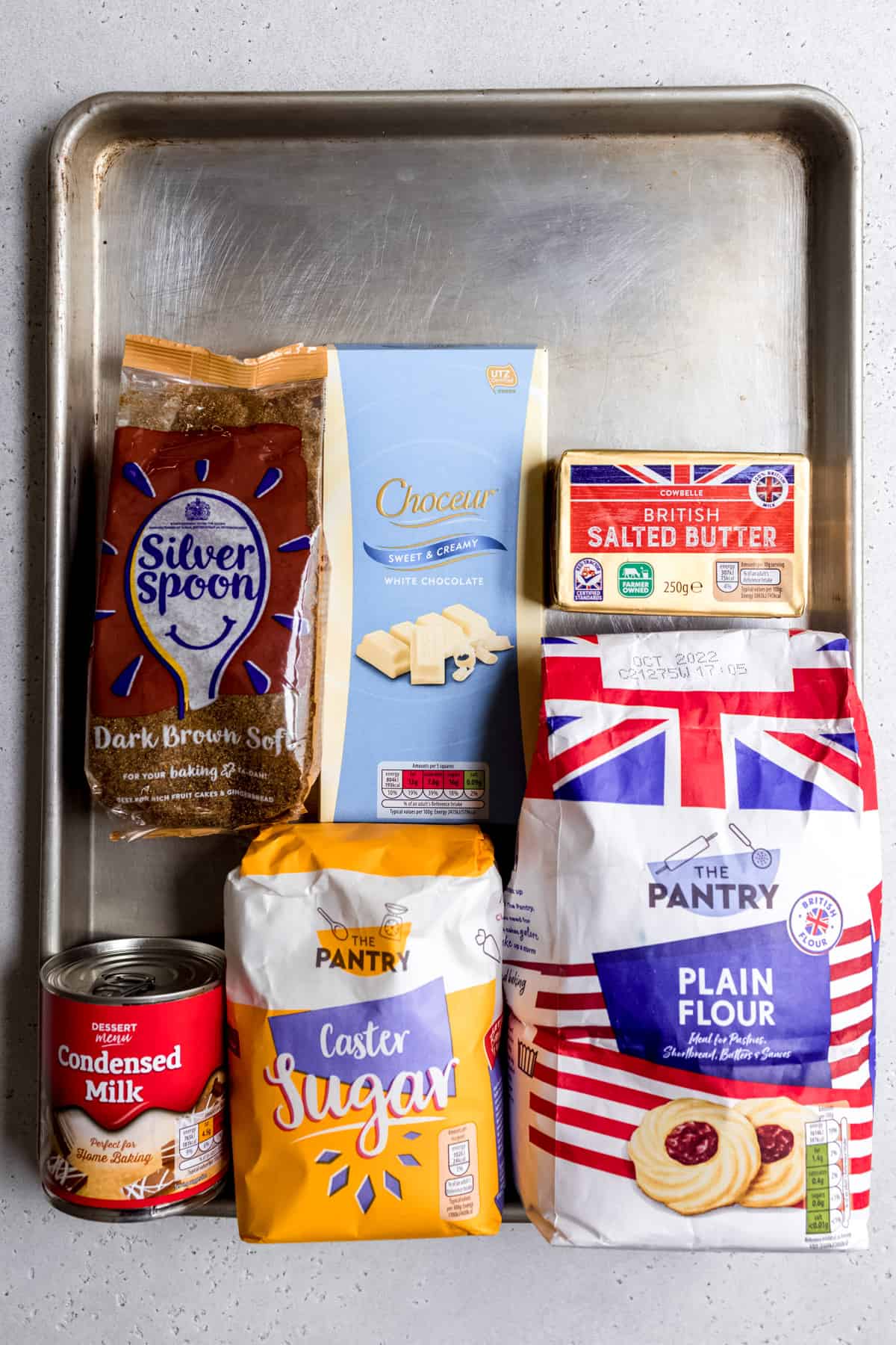 Aldi ingredients for caramel shortbread slice