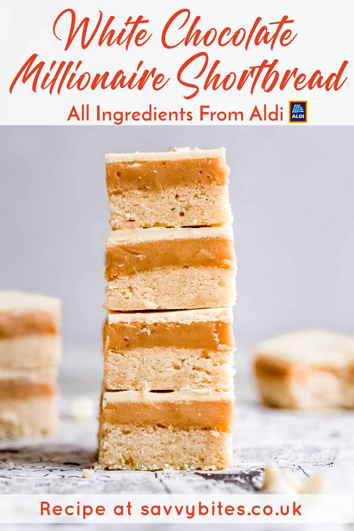 The Best And Easiest White Chocolate Millionaire Shortbread Savvy Bites