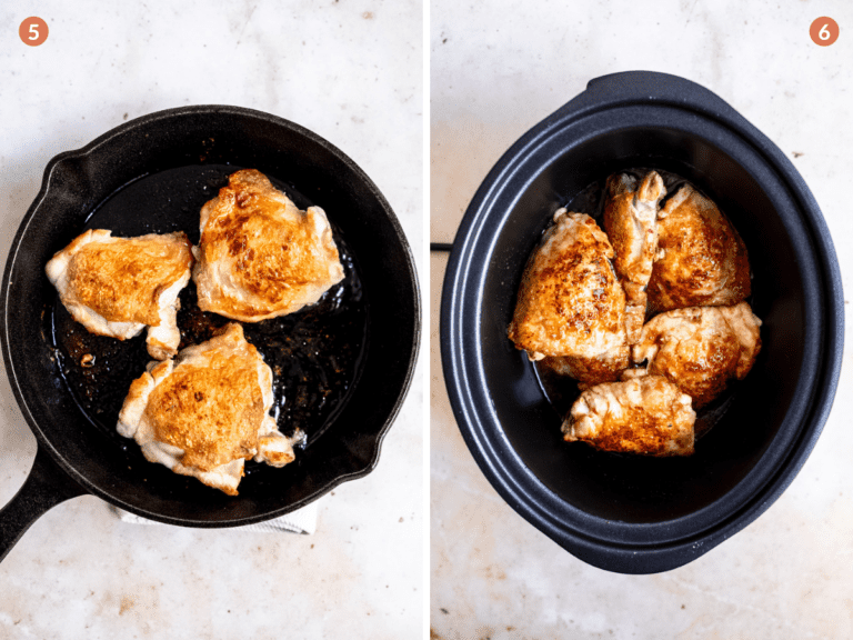 Easy Slow Cooker Chicken Thighs in Honey Garlic Sauce Savvy Bites