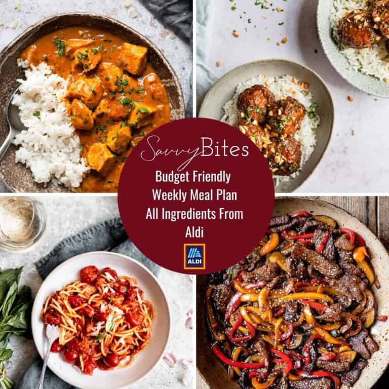 Aldi meal plan recipes.