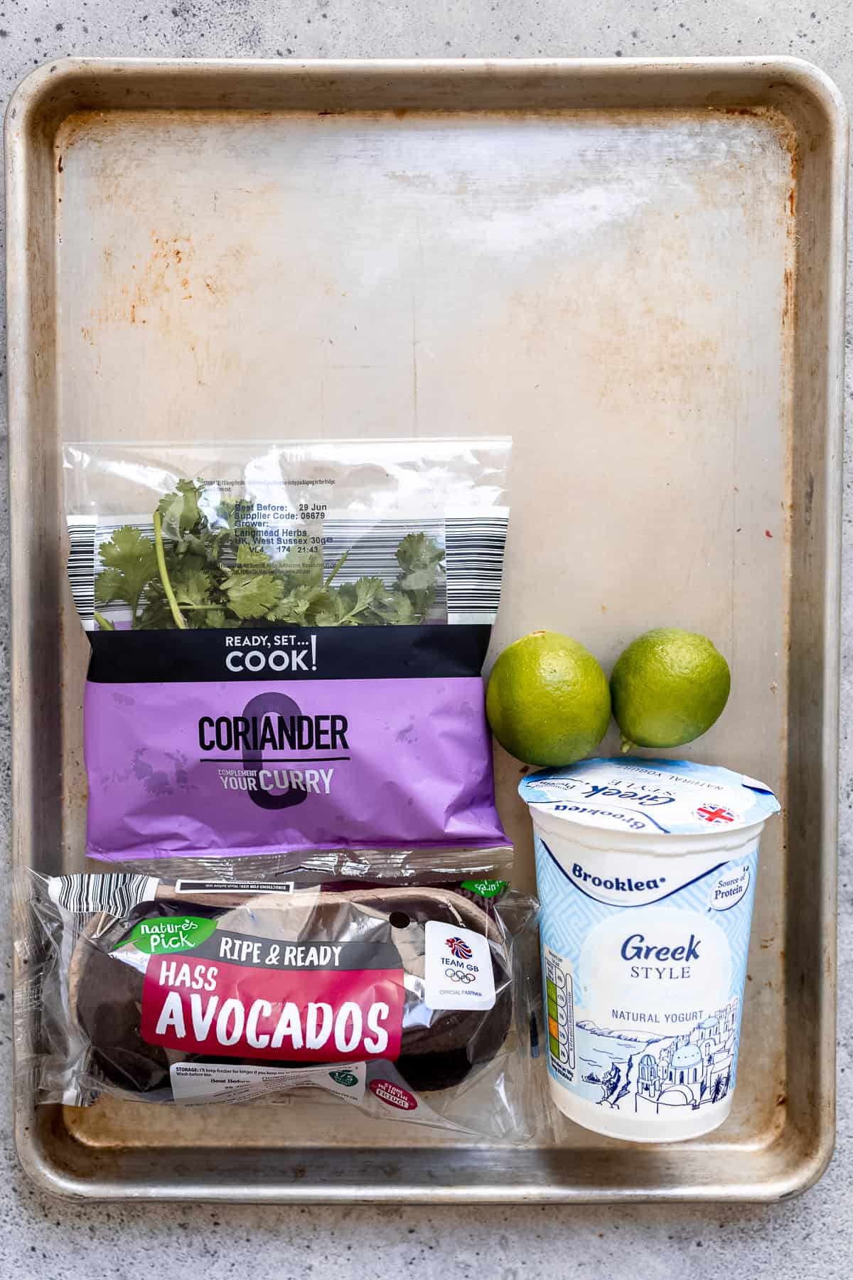 Aldi ingredients for avocado yogurt dressing.