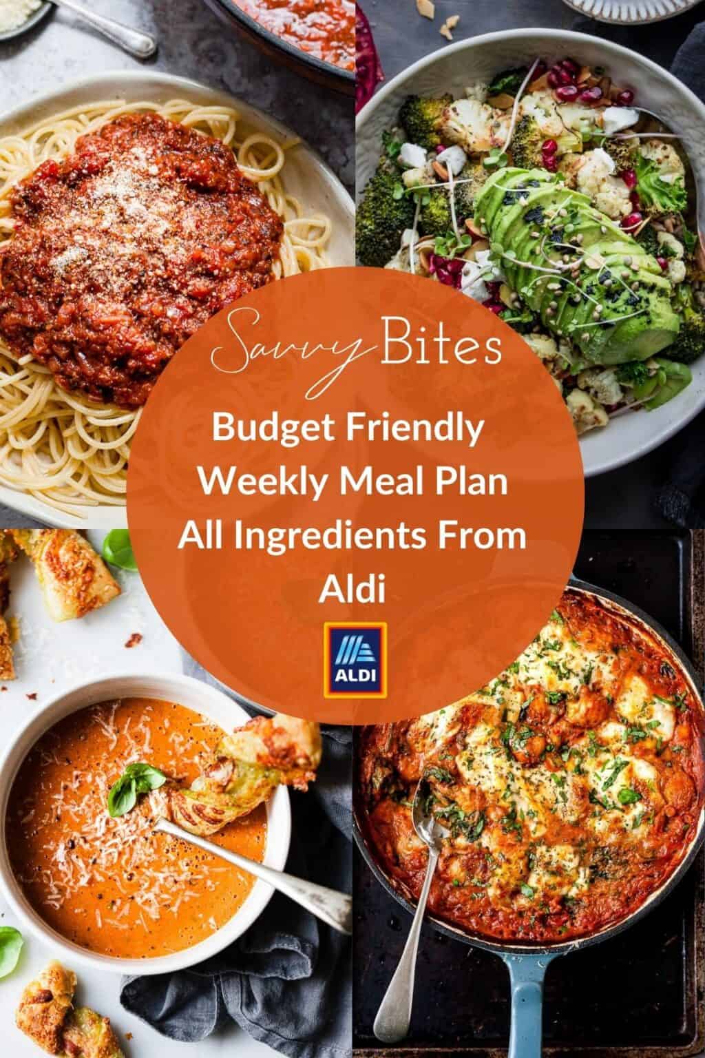 Aldi Vegetarian Meal Planner with Free Shopping List Savvy Bites