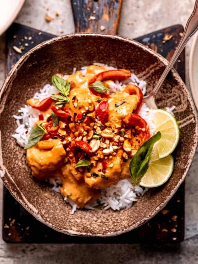 Peanut Butter Chicken in Creamy Coconut Sauce Savvy Bites