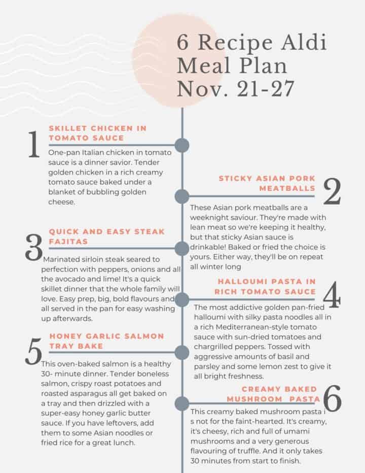 Weekly Meal Plan with Free Shopping List- Week 97 - Savvy Bites