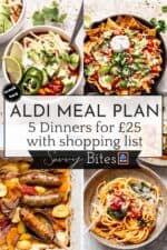 Aldi £25 Weekly Meal Plan- Week 2 - Savvy Bites