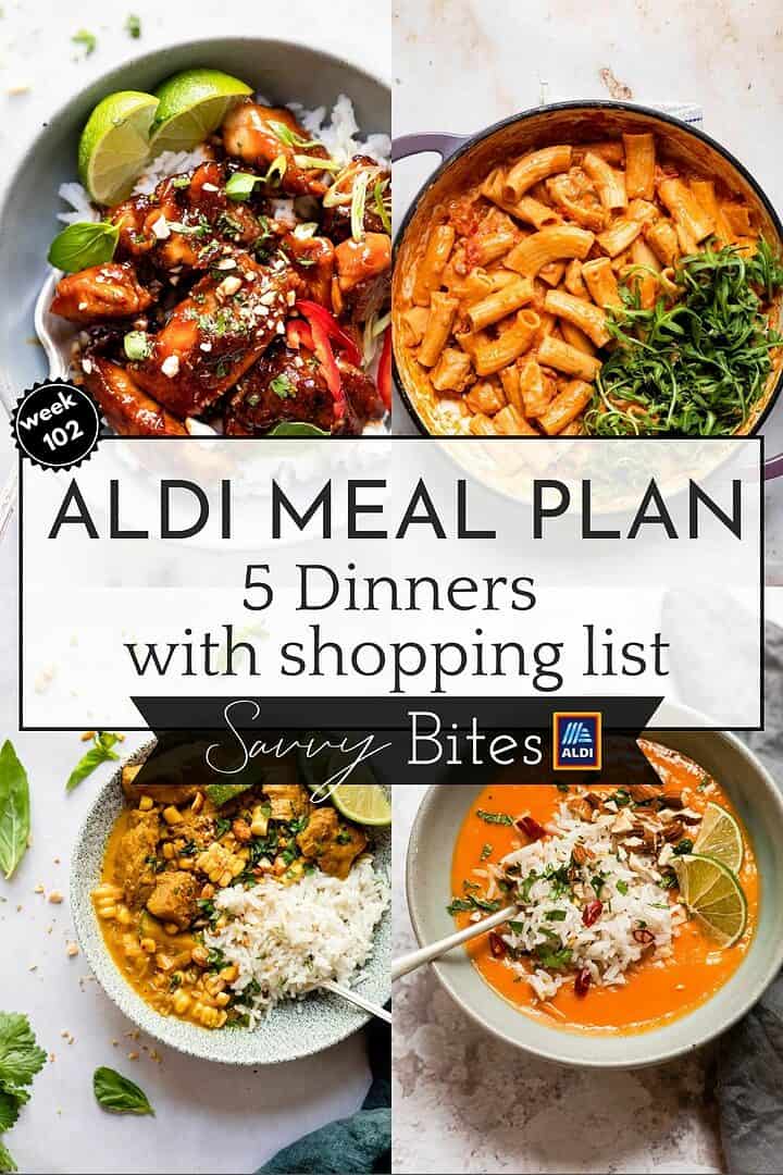 Weekly Meal Plan With Free Shopping List- Week 102 - Savvy Bites