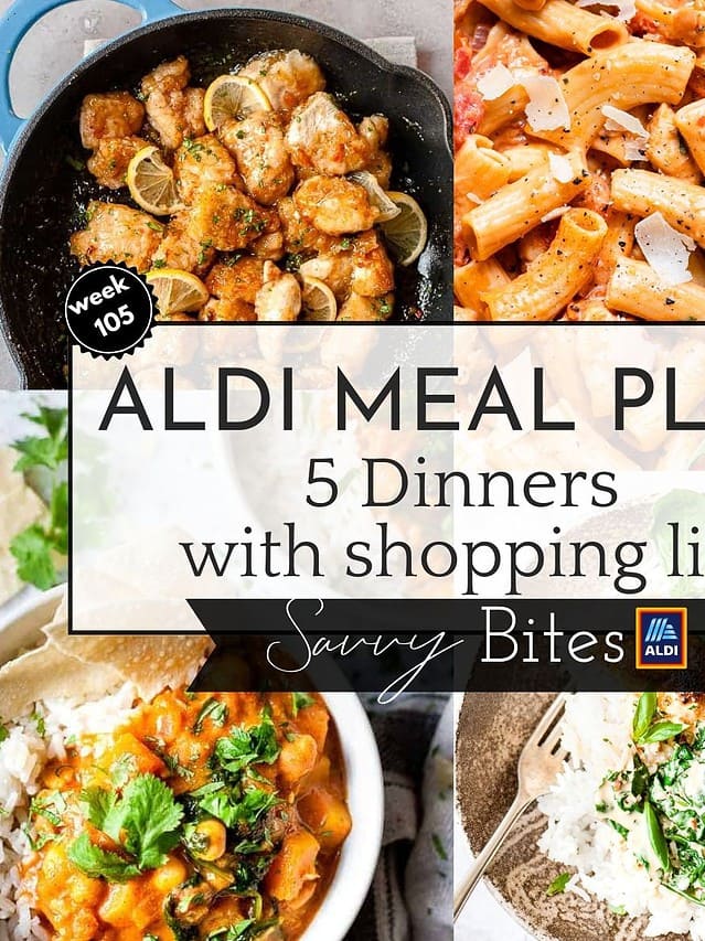 Aldi Budget Meal Plan August 30 - Savvy Bites