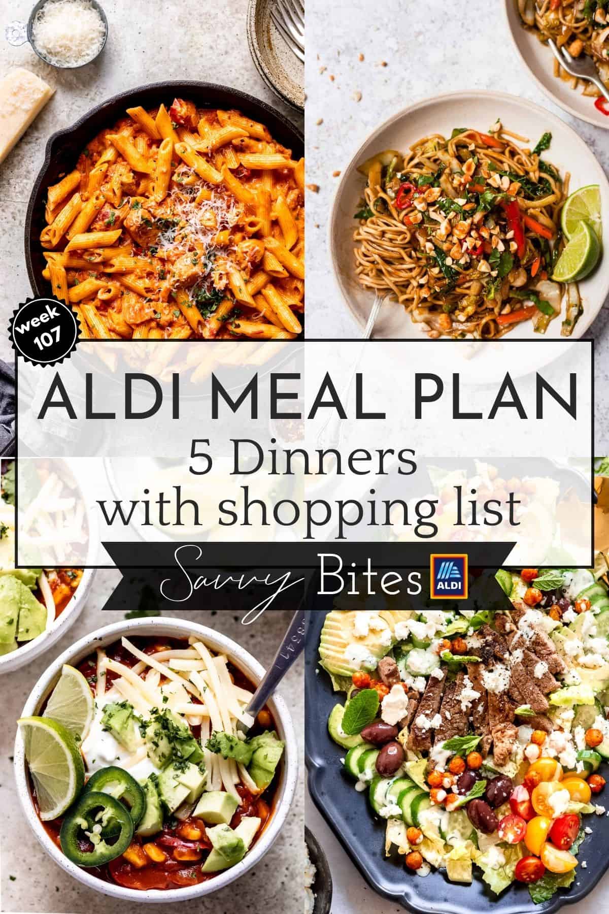 Aldi Budget Meal Plan Week 107 photos.