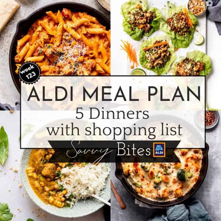 Family Budget Meal Plan 123 photo collage.